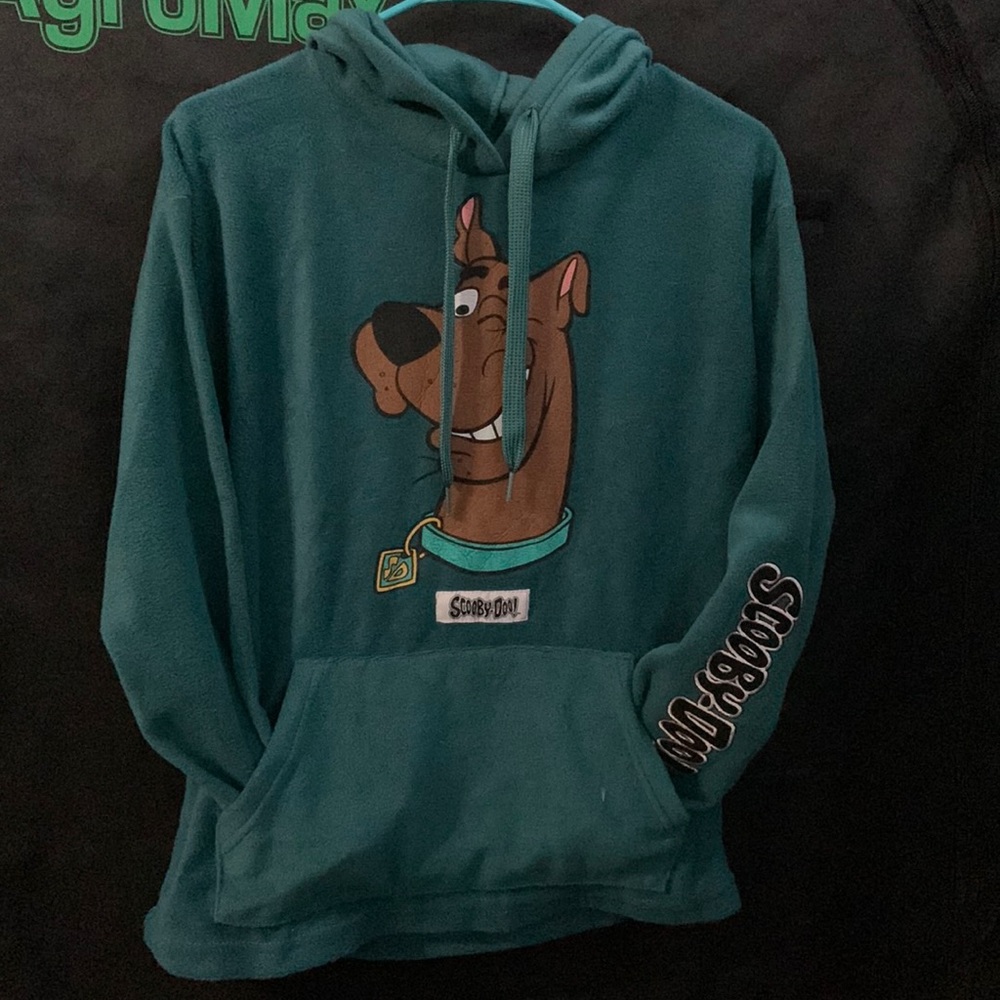 Teal Fleece Scooby Doo hoodie